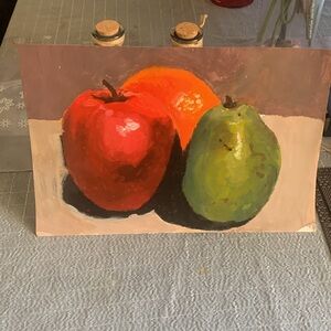 Acrylics Vibrant Fruit Still Life Art Print